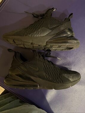 Nike Men’s Air Max 270 React Triple Black Sneakers